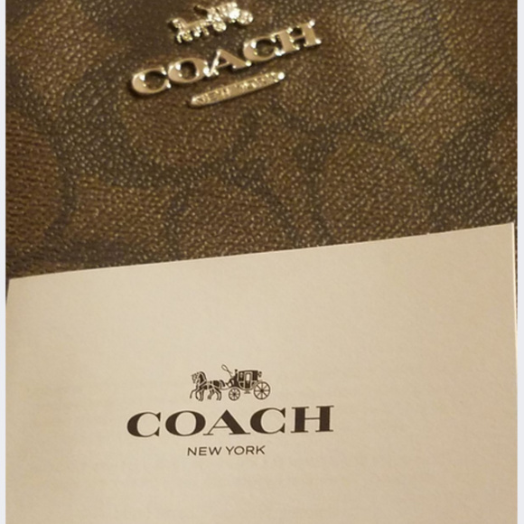 COACH NWT Pink Brown File Crossbody Bag Purse - Picture 6 of 7